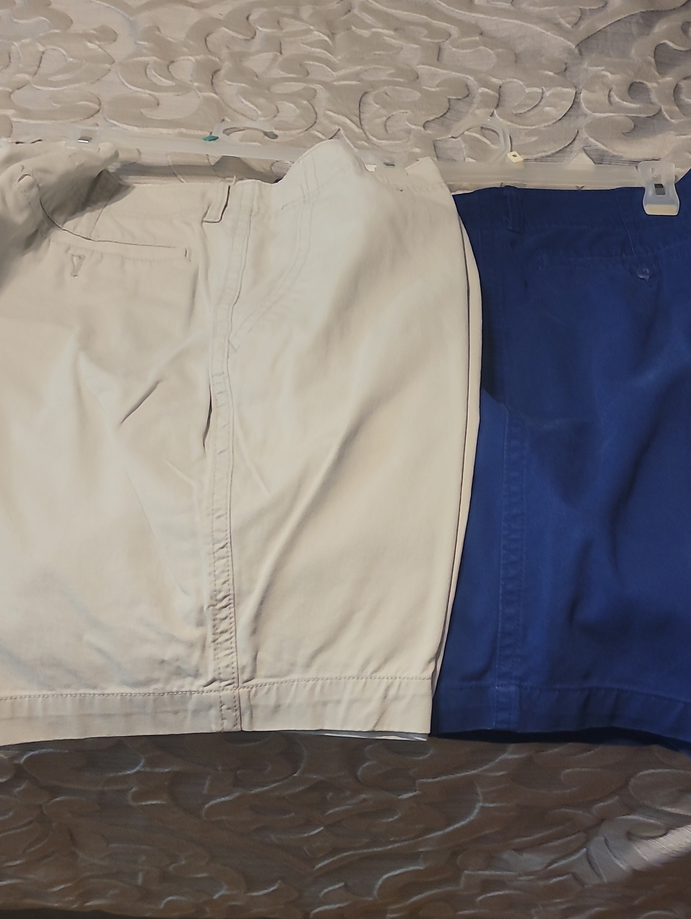 Old Navy Blue and Stone Shorts with Branded Waistband